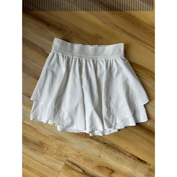 Lululemon Court Rival High Rise Skirt Long White Size 4 Women’s - Picture 1 of 3
